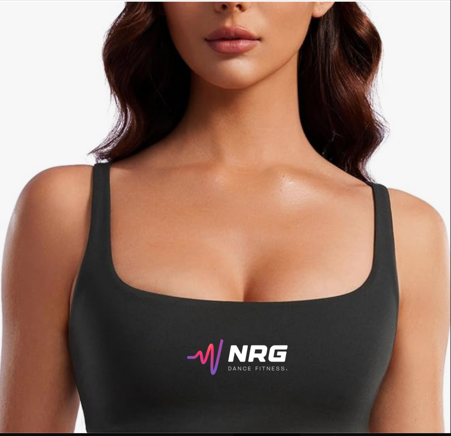 Butterluxe Square Neck Spaghetti Strap Sports Bras for Women - Low Coverage Yoga Wireless Padded Cami Crop Top